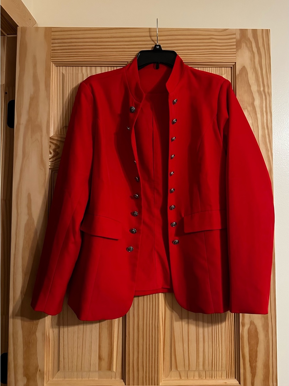 Women’s Red Military-Style Jacket